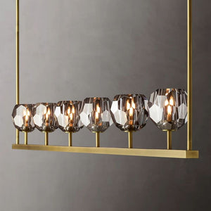 Sibole Glass Linear Chandelier 60"