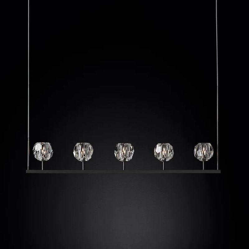 Sibole Glass Linear Chandelier 48"