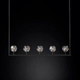 Sibole Glass Linear Chandelier 48"