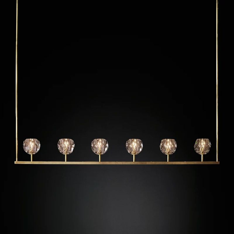 Sibole Glass Linear Chandelier 60"