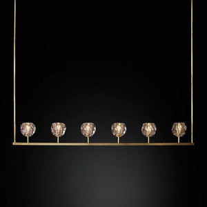 Sibole Glass Linear Chandelier 60"