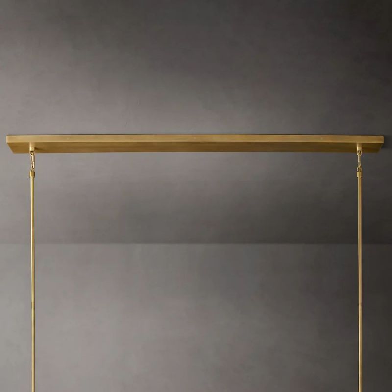 Sibole Glass Linear Chandelier 48"