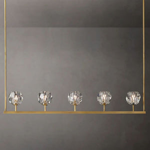 Sibole Glass Linear Chandelier 48"