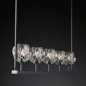 Sibole Glass Linear Chandelier 60"
