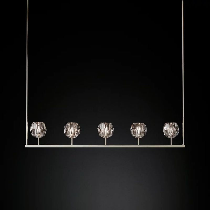 Sibole Glass Linear Chandelier 48"