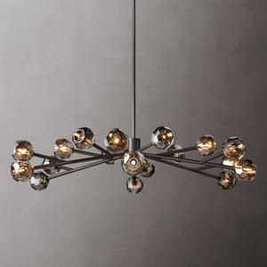 Sibole Glass Round Chandelier 60"