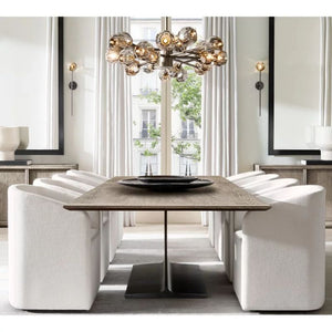 Sibole Glass Round Chandelier 72"