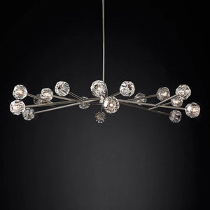 Sibole Glass Round Chandelier 72"