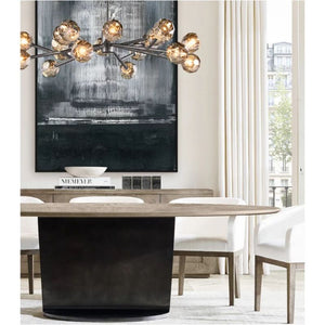 Sibole Glass Round Chandelier 60"