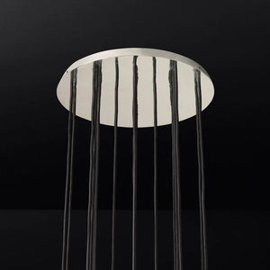 Sibole Glass Round Cluster Chandelier 19"