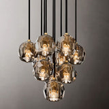 Sibole Glass Round Cluster Chandelier 14"