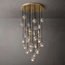 Sibole Glass Round Cluster Chandelier 30"