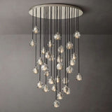 Sibole Glass Round Cluster Chandelier 40"