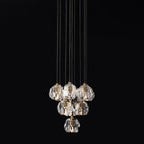 Sibole Glass Round Cluster Chandelier 14"