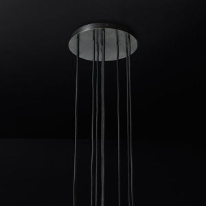 Sibole Glass Round Cluster Chandelier 14"