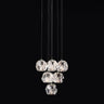 Sibole Glass Round Cluster Chandelier 14"