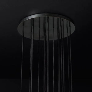 Sibole Glass Round Cluster Chandelier 19"