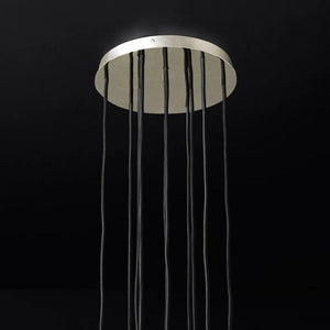 Sibole Glass Round Cluster Chandelier 14"