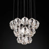 Sibole Glass Round Cluster Chandelier 19"