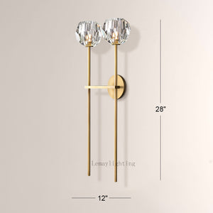 Sibole Glass Double Sconce