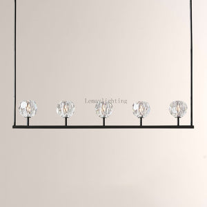 Sibole Glass Linear Chandelier 48"