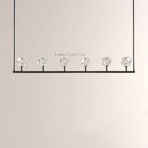 Sibole Glass Linear Chandelier 60"