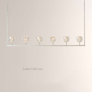 Sibole Glass Linear Chandelier 60"