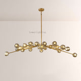 Sibole Glass Oval Chandelier 72"