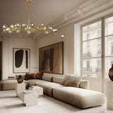 Sibole Glass Oval Chandelier 72"