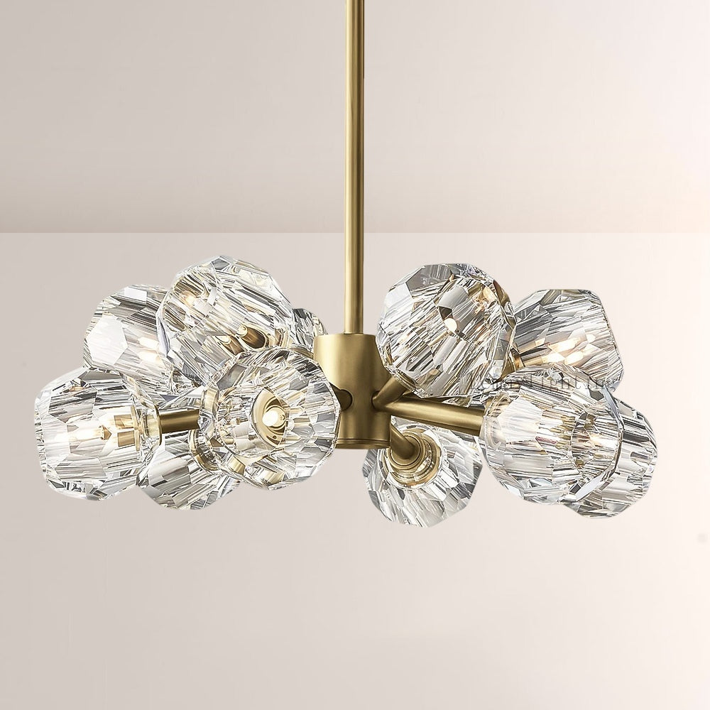 Sibole Glass Round Chandelier 24"