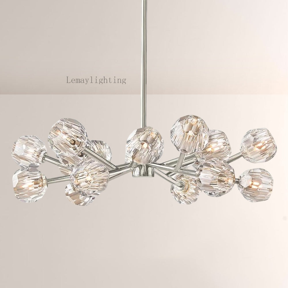 Sibole Glass Round Chandelier 36"