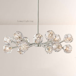 Sibole Glass Round Chandelier 36"