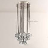 Sibole Glass Round Cluster Chandelier 19"