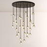 Sibole Glass Round Cluster Chandelier 40"