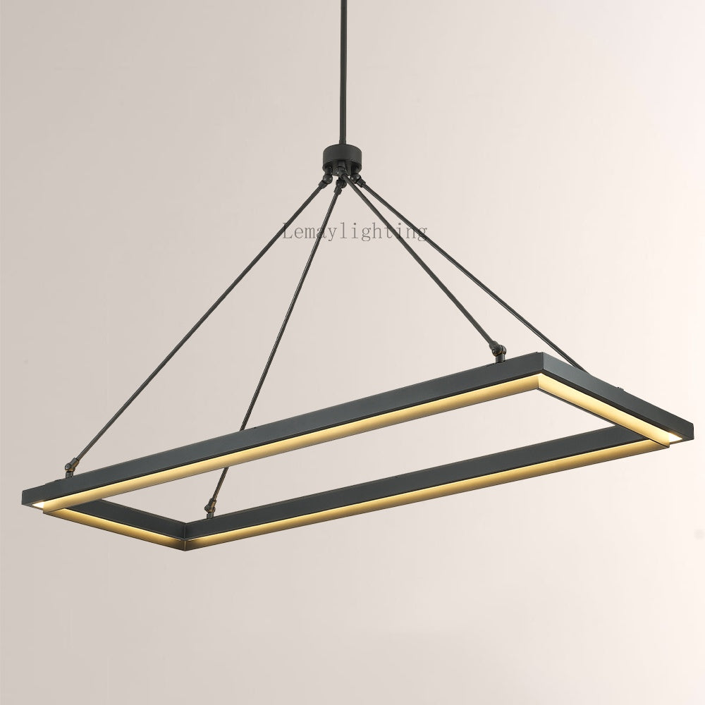 Spere Rectangular Chandelier 48"