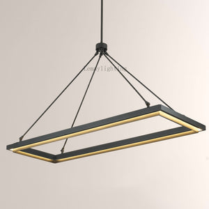 Spere Rectangular Chandelier 48"