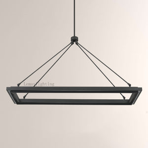 Spere Rectangular Chandelier 48"