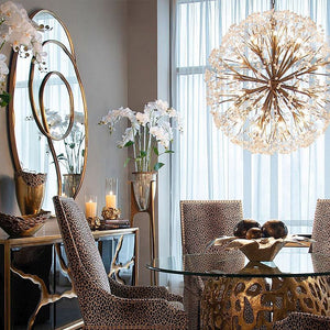 Sphera 30-Light Stone Quartz Chandelier
