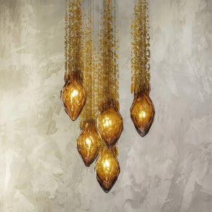 Stairway Chandelier Artistic Crystal Ceiling Light