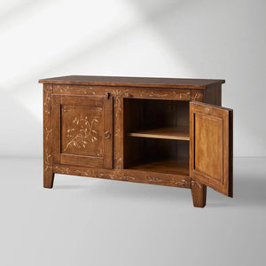 Stefania Hand-Painted Florals Buffet Cabinet
