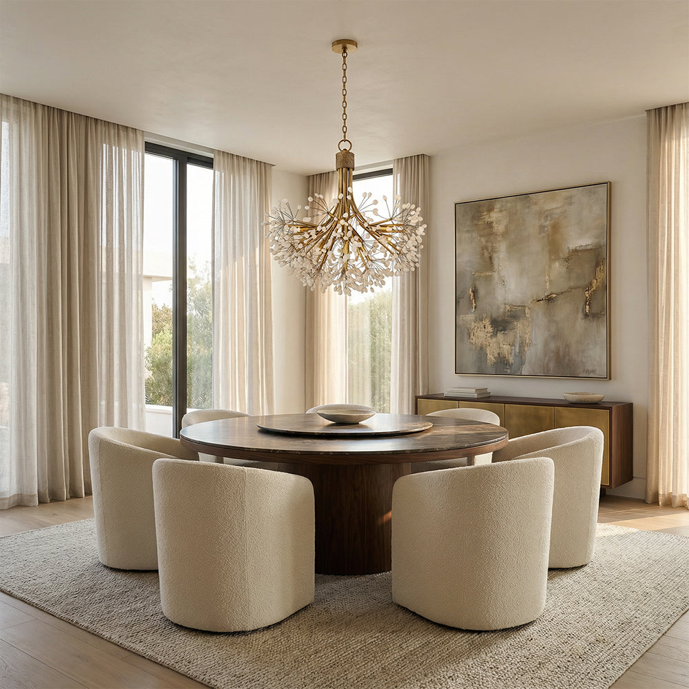 Stono Nine-Light Quartz Chandelier