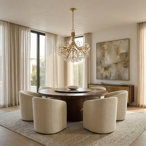 Stono Nine-Light Quartz Chandelier