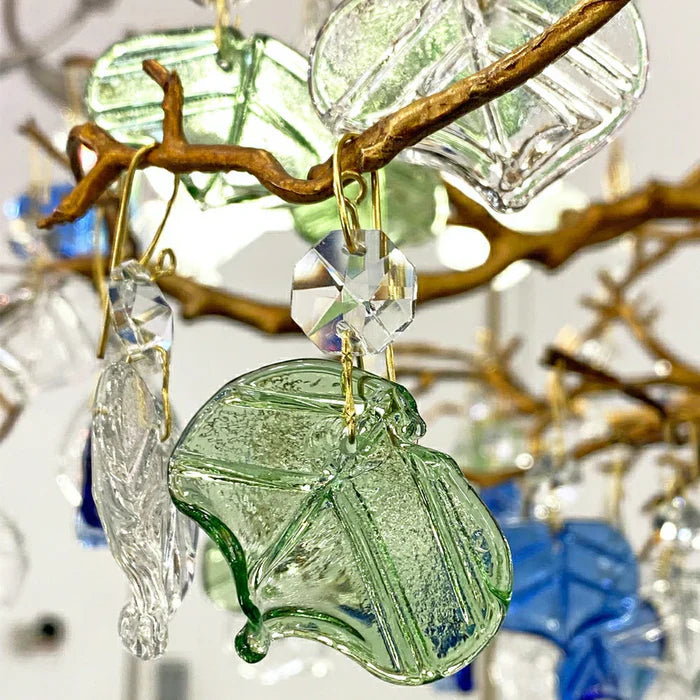 Styla Colored Glaze Flower Crystal Chandelier