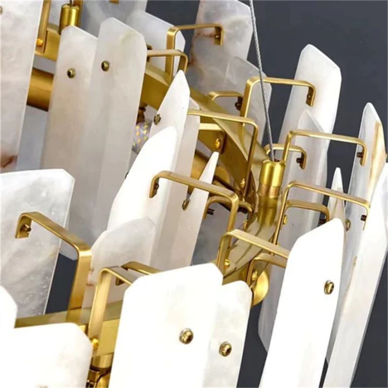 Dien Alabaster Round Chandelier