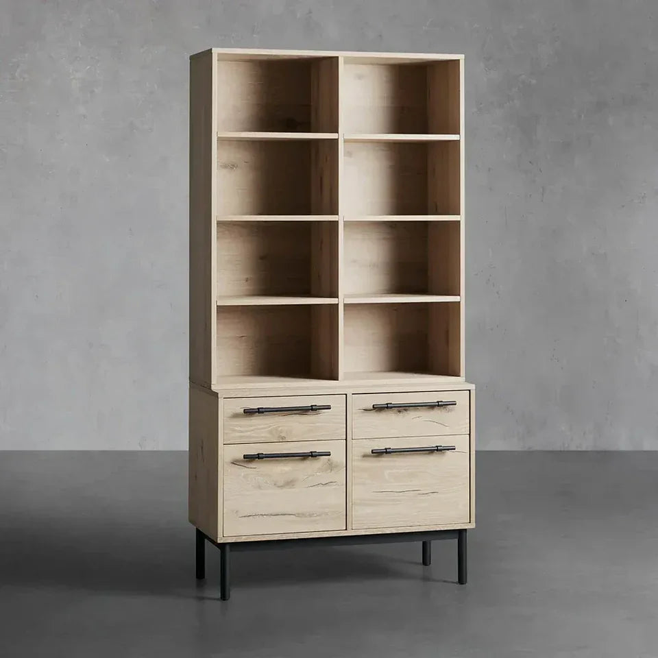 Sullivan Single Bookcase with File Base
