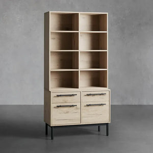 Sullivan Single Bookcase with File Base