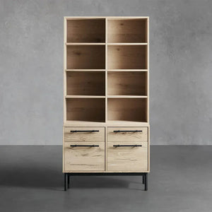Sullivan Single Bookcase with File Base