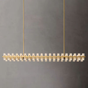 Tara Led Rectangular Chandelier 54"