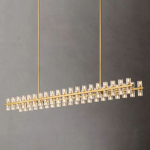 Tara Led Rectangular Chandelier 54"