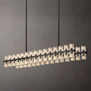 Tara Led Rectangular Chandelier 54"